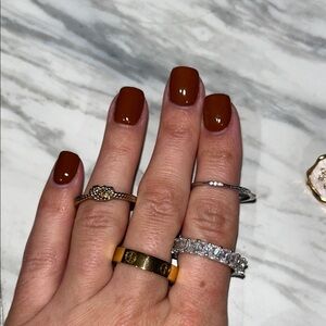 Assorted Gold and Silver Ring Set size 10 & 9